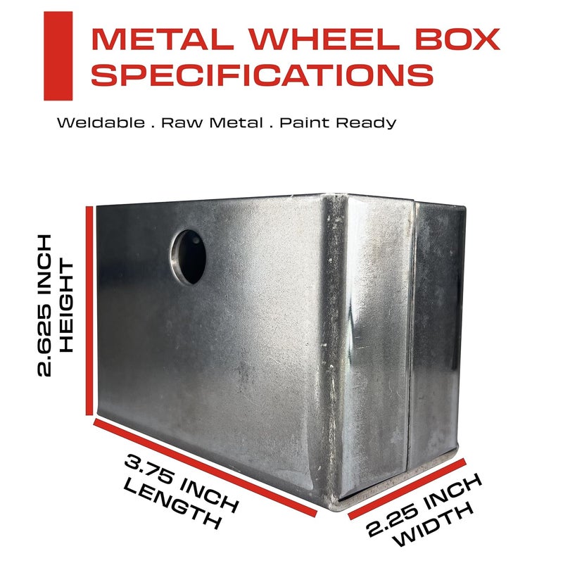 Sidco Supply 3.5" Inch V-Groove Wheel - Solid Steel - Sliding Gate Wheel – Heavy Duty –Track Wheel - Metal Gate Wheel - Inverted V Shape Wheel for Slide Gates with Bolt and Weldable Wheel Box - Image 5